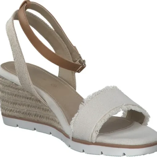 Tom Tailor 5390040017, Plateau-Sandaletten, Damen, Beige