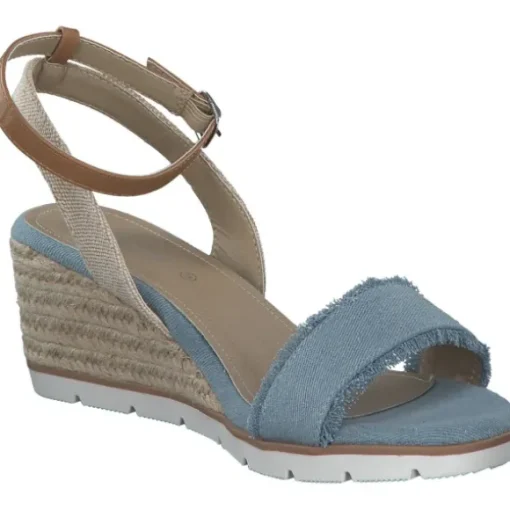 Tom Tailor 5390040017, Plateau-Sandaletten, Damen, sky