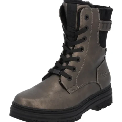 Tom Tailor 4290560020, Schnürstiefel, Damen, old gold
