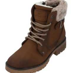 Tom Tailor 4290100014, Schnürstiefel, Damen, whisky