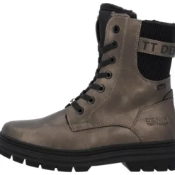 Tom Tailor 4290560020, Schnürstiefel, Damen, old gold