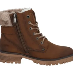 Tom Tailor 4290100014, Schnürstiefel, Damen, whisky