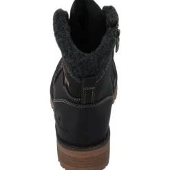 Tom Tailor 4290100023, Schnürstiefel, Damen, Black