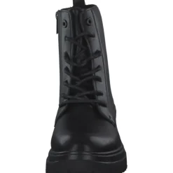 Tom Tailor 4295201, Schnürstiefeletten, Damen, Black Black