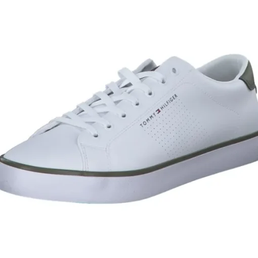 Tommy Hilfiger FM0FM05110YBS TH HI VULC LOW CORE, Klassische- & Business Schuhe, Herren, Weiß