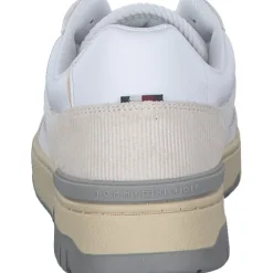Tommy Hilfiger FM0FM05215YBS TH BASKET STREET LTH, Klassische- & Business Schuhe, Herren, Weiß (Whit