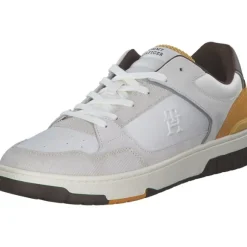 Tommy Hilfiger FM0FM05215ZE1 TH BASKET STREET LTH, Klassische- & Business Schuhe, Herren, City Yello