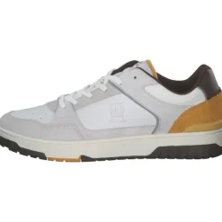 Tommy Hilfiger FM0FM05215ZE1 TH BASKET STREET LTH, Klassische- & Business Schuhe, Herren, City Yello