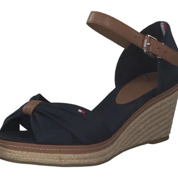 Tommy Hilfiger FW0FW00906, Keilsandaletten, Damen, midnight