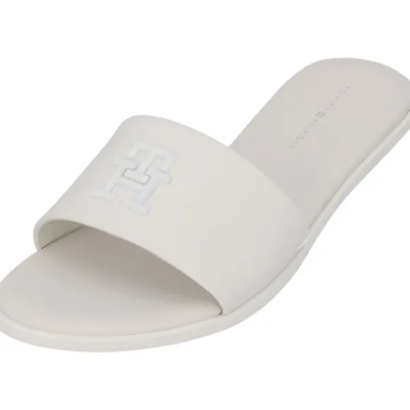 Tommy Hilfiger FW0FW07097, Pantoletten, Damen, Weiß