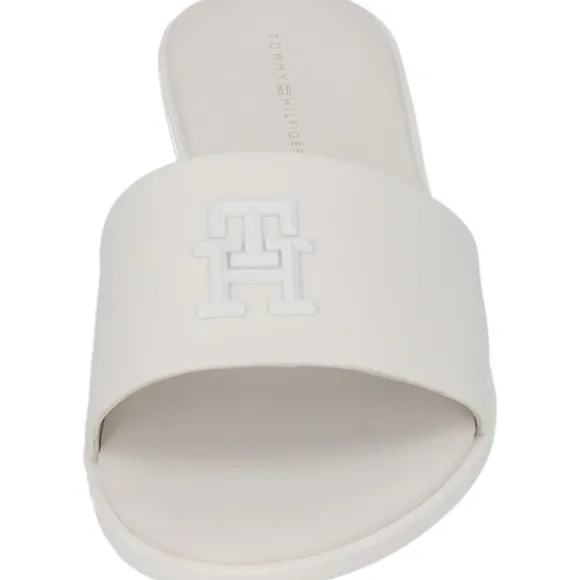 Tommy Hilfiger FW0FW07097, Pantoletten, Damen, Weiß
