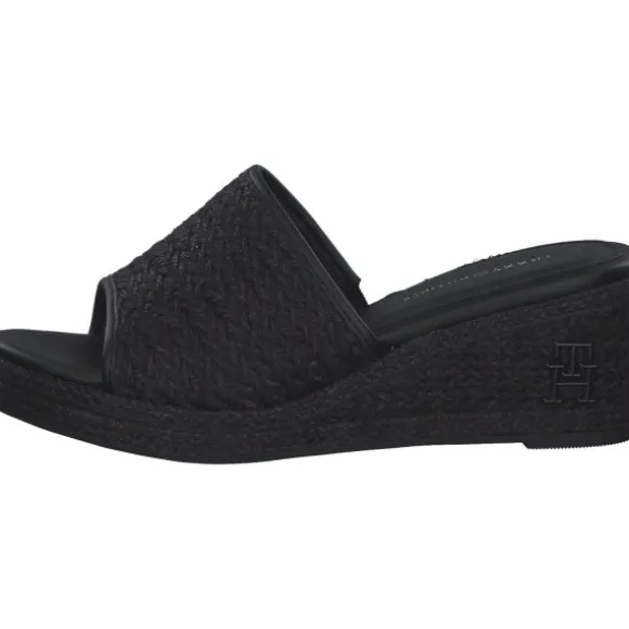 Tommy Hilfiger FW0FW07927, Plateau-Pantoletten, Damen, black