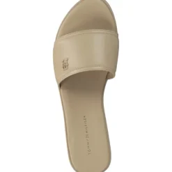 Tommy Hilfiger FW0FW07936, Plateau-Pantoletten, Damen, harvest wheat