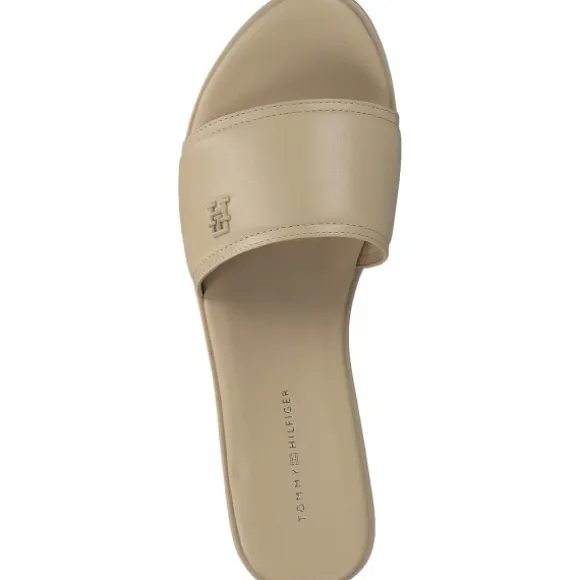 Tommy Hilfiger FW0FW07936, Plateau-Pantoletten, Damen, harvest wheat