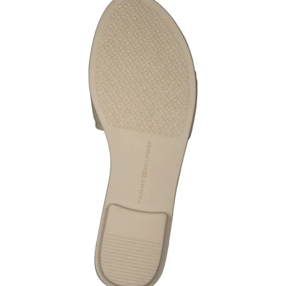 Tommy Hilfiger FW0FW07936, Plateau-Pantoletten, Damen, harvest wheat