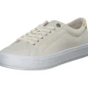 Tommy Hilfiger FW0FW07682-AEF Essential Vulc Canvas, Schnürschuhe, Damen, Beige