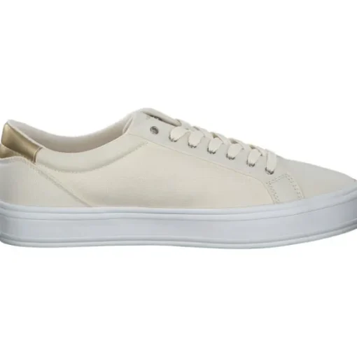 Tommy Hilfiger FW0FW07682-AEF Essential Vulc Canvas, Schnürschuhe, Damen, Beige