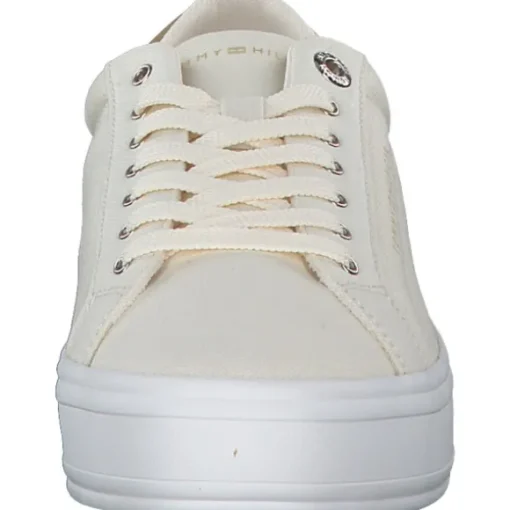Tommy Hilfiger FW0FW07682-AEF Essential Vulc Canvas, Schnürschuhe, Damen, Beige