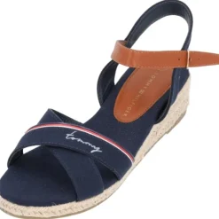 Tommy Hilfiger T3A7-32187, Keilsandaletten, Kinder, Blau