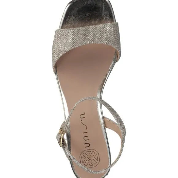 Unisa Kirk, Plateau-Sandaletten, Damen, platino