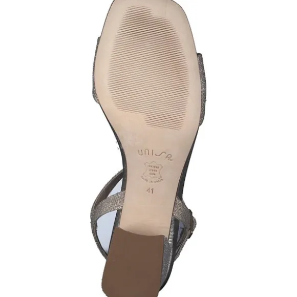 Unisa Kirk, Plateau-Sandaletten, Damen, platino