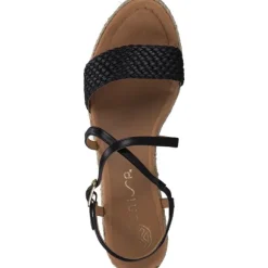 Unisa Kusi, Plateau-Sandaletten, Damen, schwarz