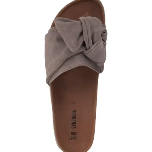 Verbenas Roxy Velour 330047, Plateau-Pantoletten, Damen, piedra