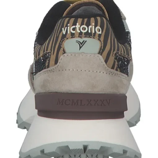 Victoria 8807103-10 RUSH-METAL GLITTER, Schnürschuhe, Damen, Negro/Black