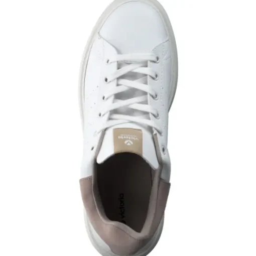 Viktoria 1263101, Sneakers Low, Damen, Beige/Weiß