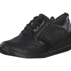 Waldläufer 980006-407/001, Schnürschuhe, Damen, schwarz-lack