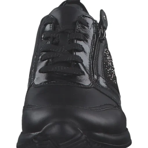 Waldläufer 980006-407/001, Schnürschuhe, Damen, schwarz-lack