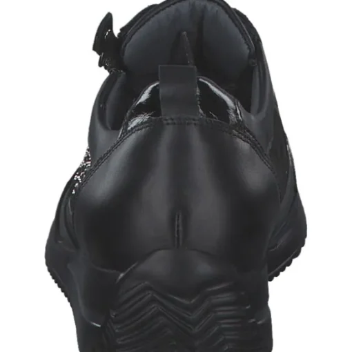 Waldläufer 980006-407/001, Schnürschuhe, Damen, schwarz-lack