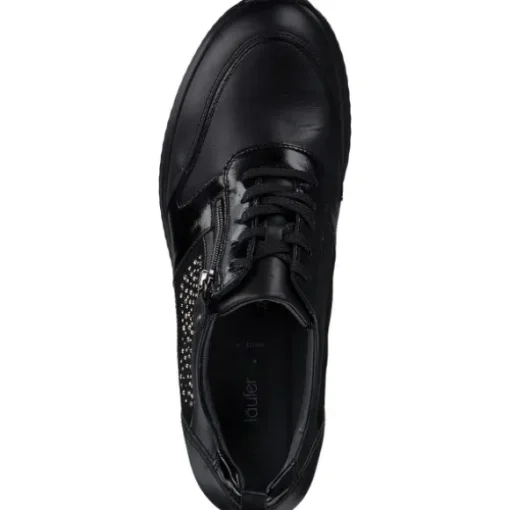 Waldläufer 980006-407/001, Schnürschuhe, Damen, schwarz-lack