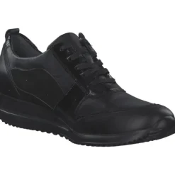 Waldläufer 980006-407/001, Schnürschuhe, Damen, schwarz-lack