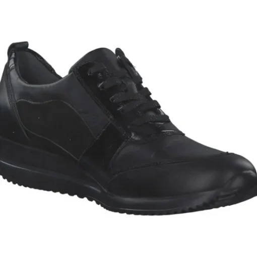 Waldläufer 980006-407/001, Schnürschuhe, Damen, schwarz-lack