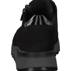 Waldläufer Hiroko Soft H64007, Sneakers Low, Damen, Schwarz (Silver)
