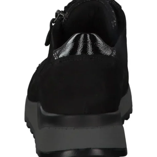 Waldläufer Hiroko Soft H64007, Sneakers Low, Damen, Schwarz (Silver)