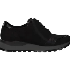 Waldläufer Hiroko Soft H64007, Sneakers Low, Damen, Schwarz (Silver)