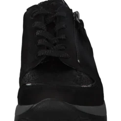 Waldläufer Hiroko Soft H64007, Sneakers Low, Damen, Schwarz (Silver)