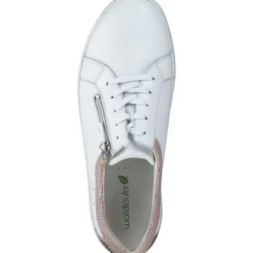 Waldläufer Ira 634002, Schnürschuhe, Damen, WEISS SKIN ROSÈGOLD