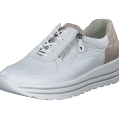 Waldläufer Lana 758009, Schnürschuhe, Damen, Weiß/Rose