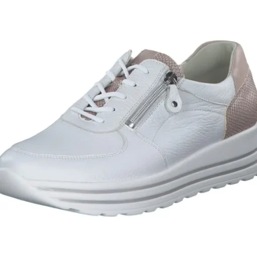 Waldläufer Lana 758009, Schnürschuhe, Damen, Weiß/Rose