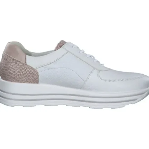 Waldläufer Lana 758009, Schnürschuhe, Damen, Weiß/Rose