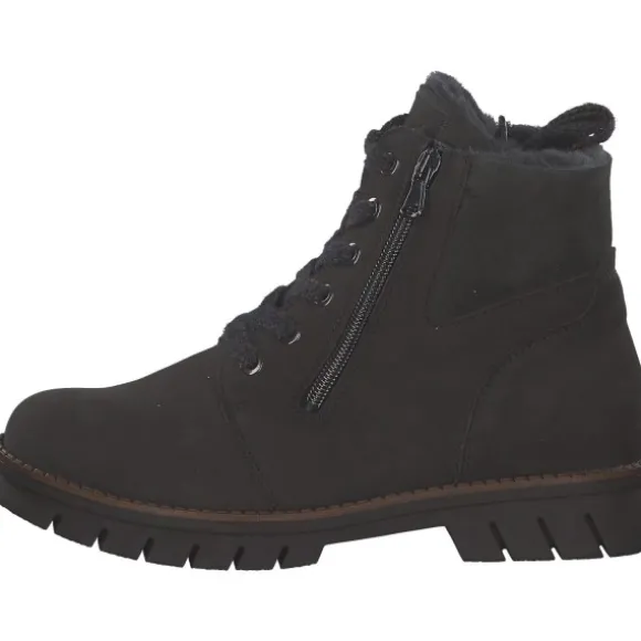 Waldläufer Xara 975901, Winterstiefel, Damen, Grau (Carbon)