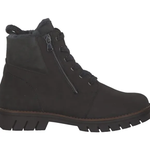 Waldläufer Xara 975901, Winterstiefel, Damen, Grau (Carbon)