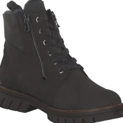Waldläufer Xara 975901, Winterstiefel, Damen, Grau (Carbon)